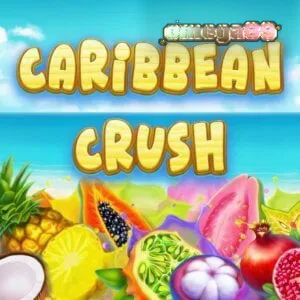 Tampilan visual slot Caribbean Crush dengan tema tropis dan simbol buah-buahan.